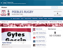 Tablet Screenshot of peeblesrfc.org